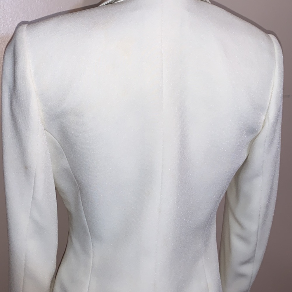 Frascara Embellished Cream 2 Piece Skirt Suit - Picture 4 of 14